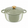 Cocotte en Fonte d'Aluminium 5L avec Couvercle | Revêtement Antiadhésif | Compatible Tous Feux dont Induction