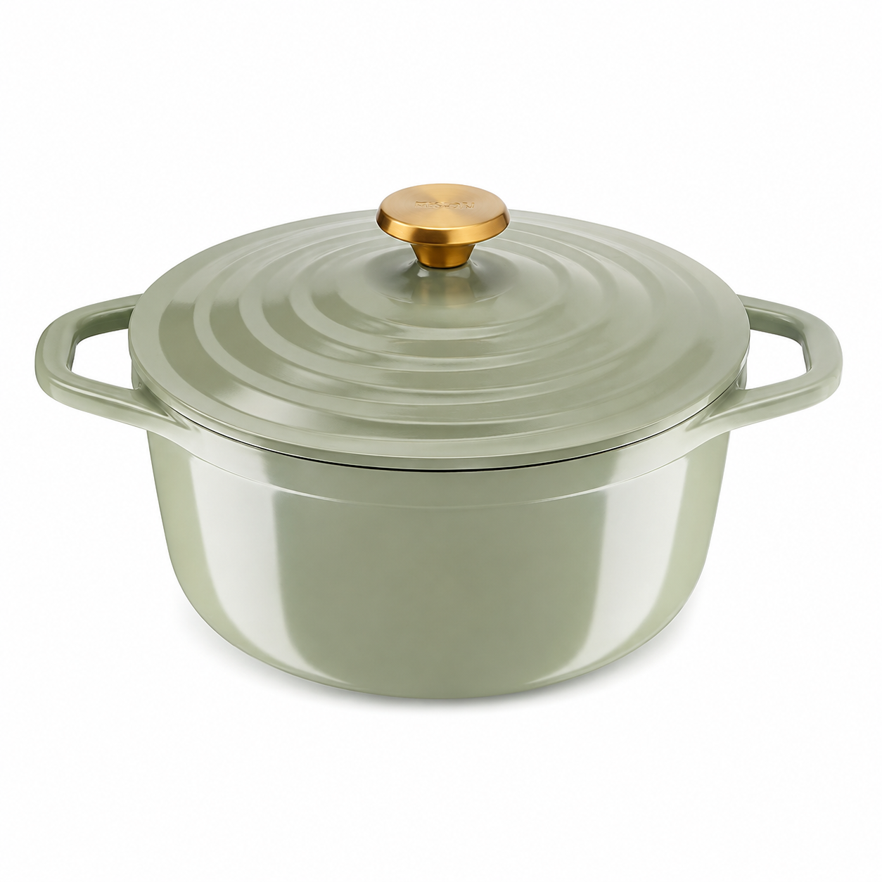 Cocotte en Fonte d'Aluminium 5L avec Couvercle | Revêtement Antiadhésif | Compatible Tous Feux dont Induction