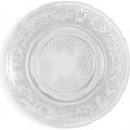 Assiettes à Pain en Verre Transparent 15 cm Motif Relief – Lot de 6 – Passe au Lave-vaisselle et Micro-ondes